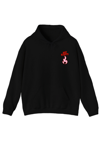 Hot Stuff Black Hoodie - Puff Berry