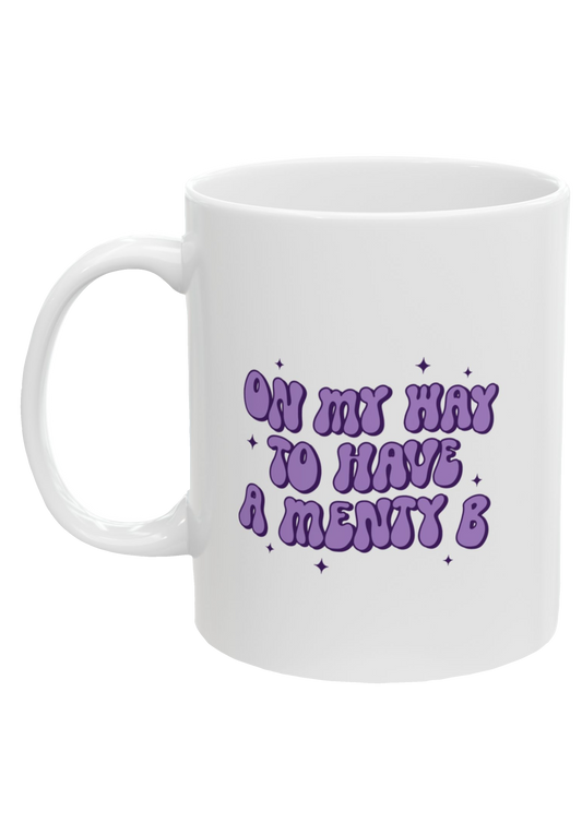 Menty B White Mug - Puff Berry