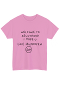 Ibuprofen Pink Tee - Puff Berry