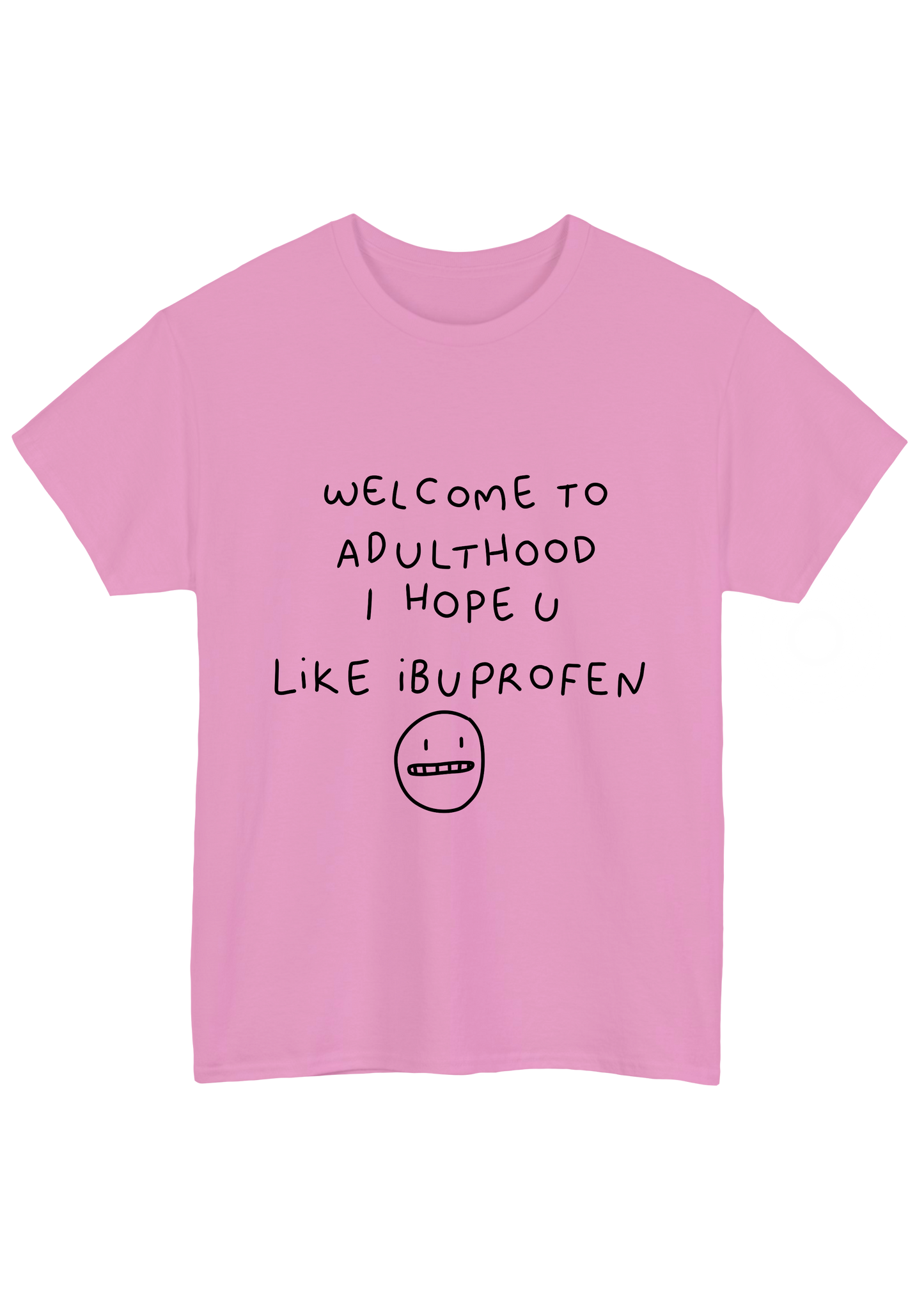 Ibuprofen Pink Tee - Puff Berry