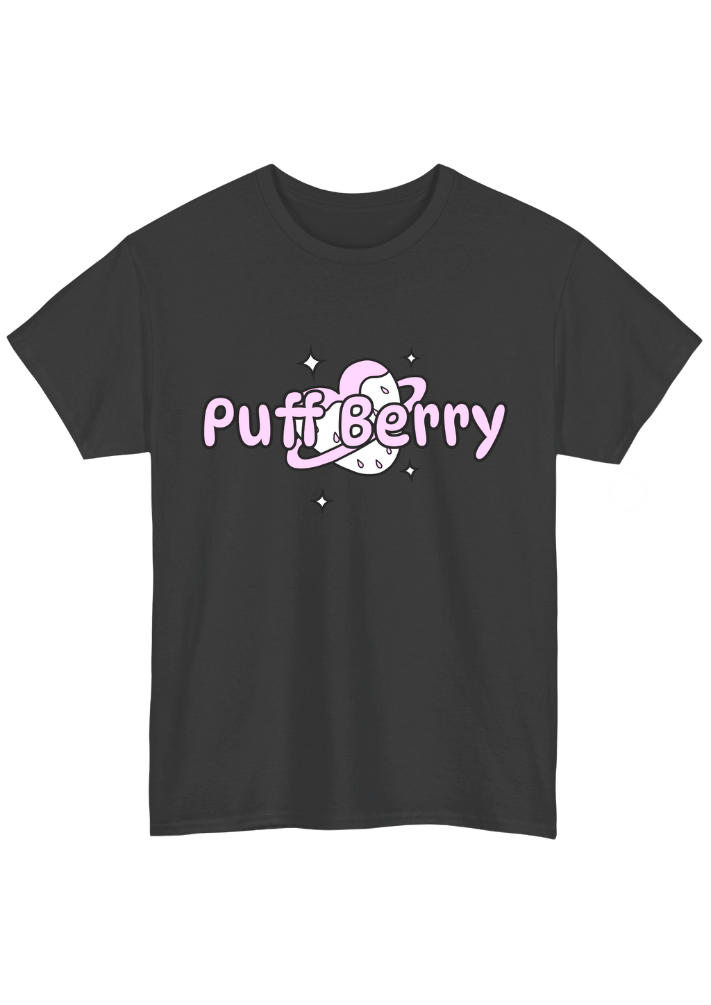 Puff Berry Pastel Charcoal Tee