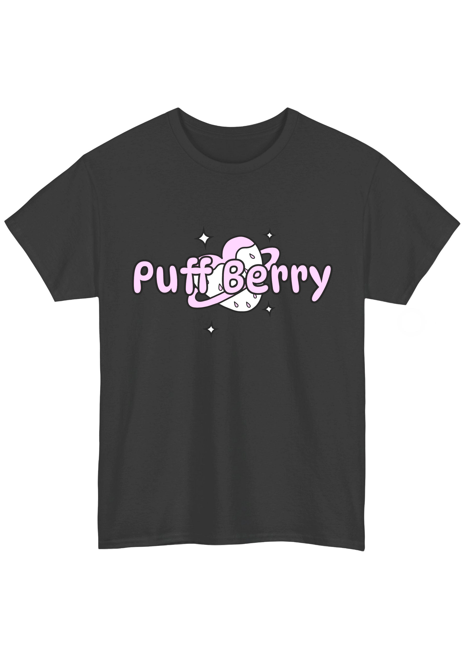Puff Berry Pastel Charcoal Tee - Puff Berry