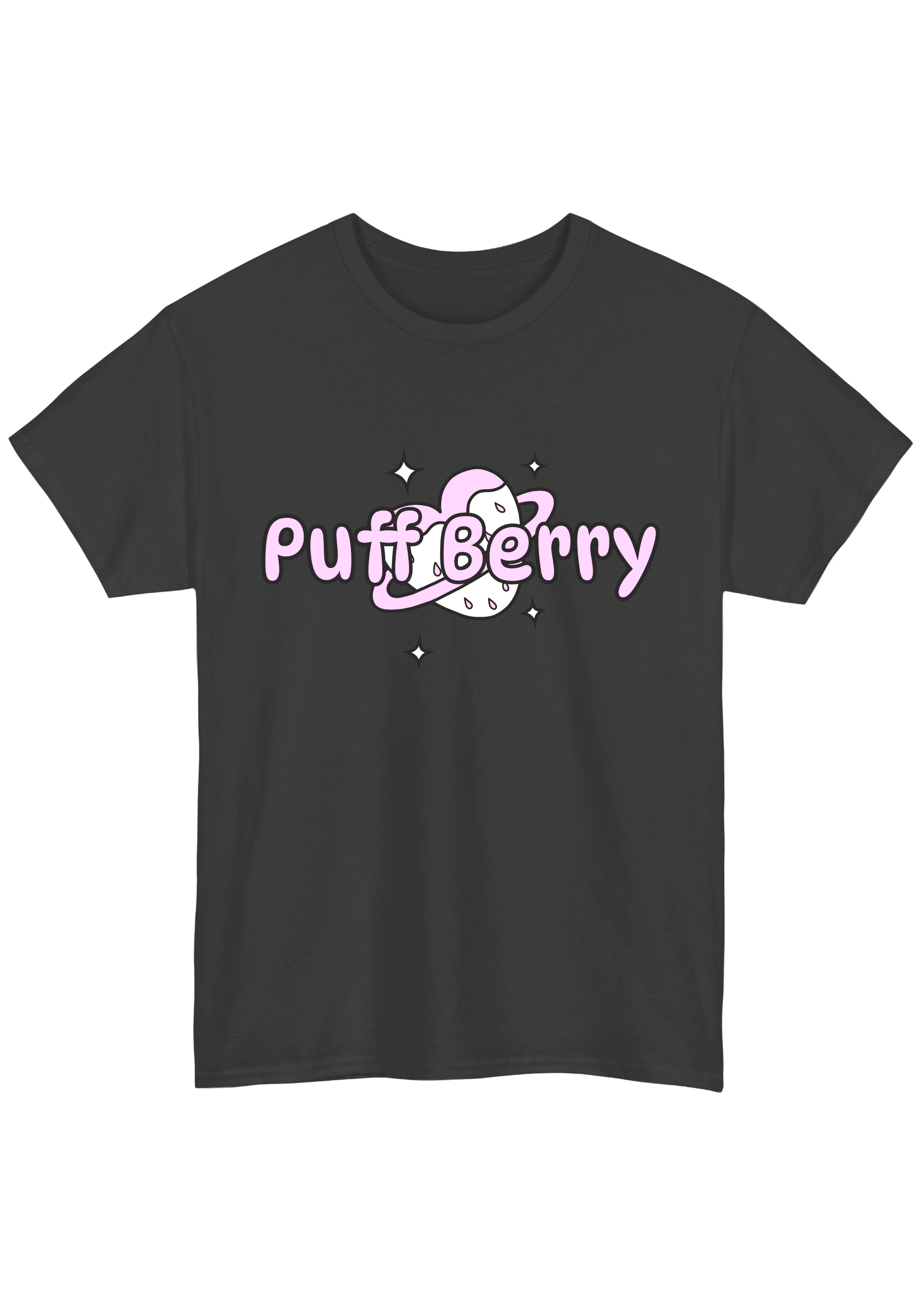 Puff Berry Pastel Charcoal Tee