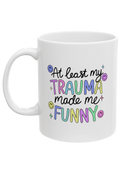 Trauma White Mug - Puff Berry