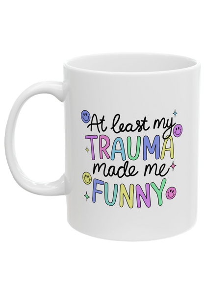 Trauma White Mug - Puff Berry