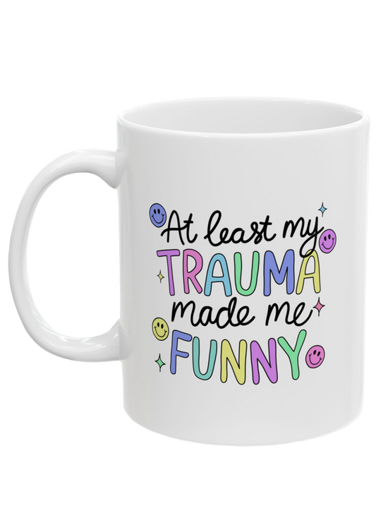 Trauma White Mug - Puff Berry