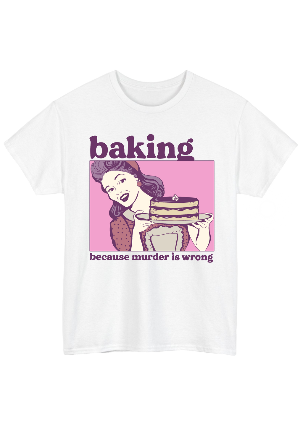 Baking White Tee