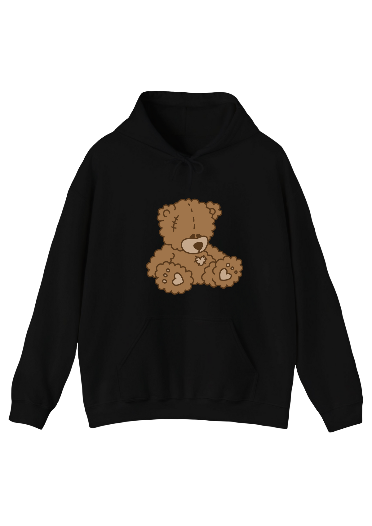 Teddy Bear Black Hoodie