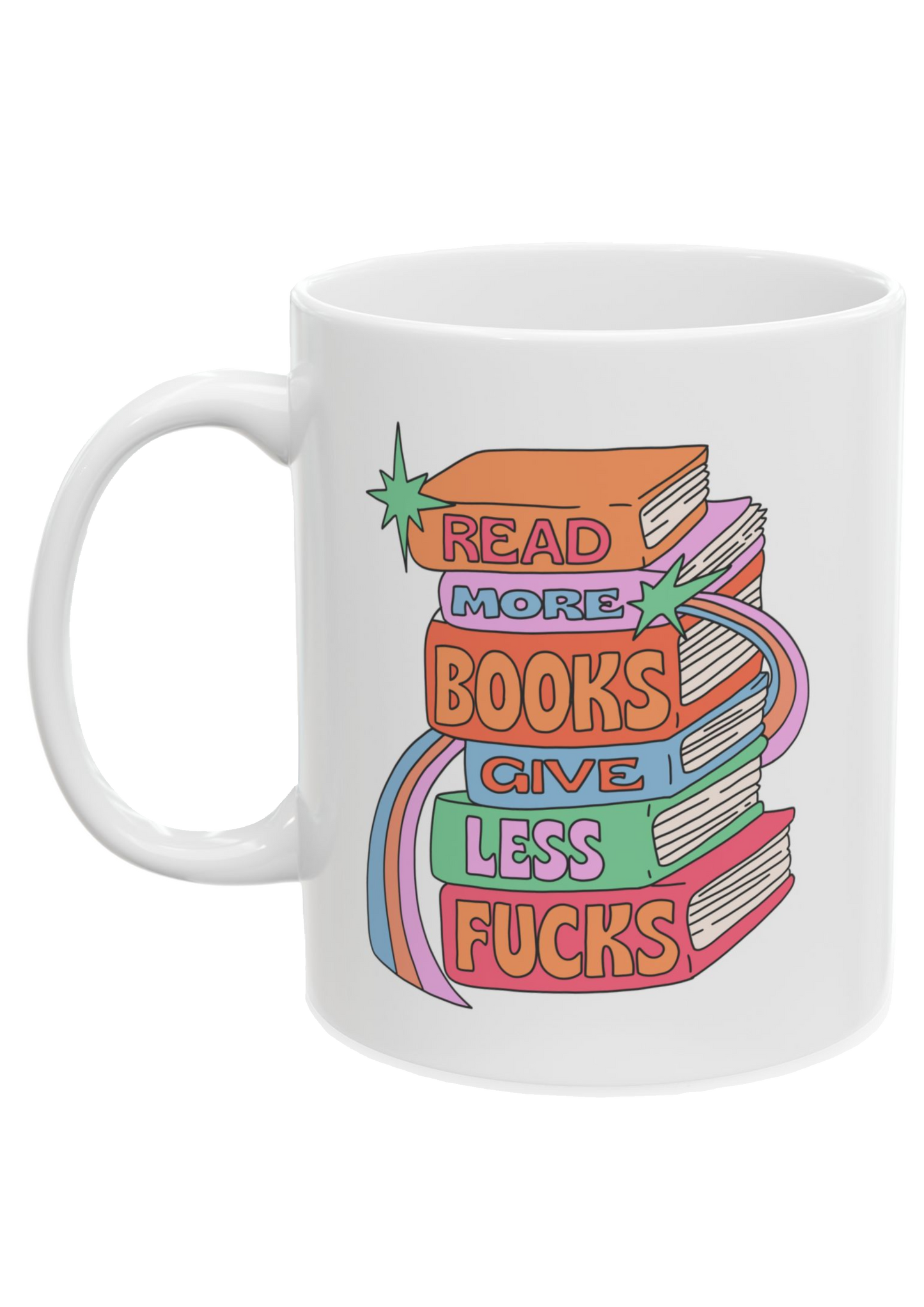 Read More Books White Mug - Puff Berry