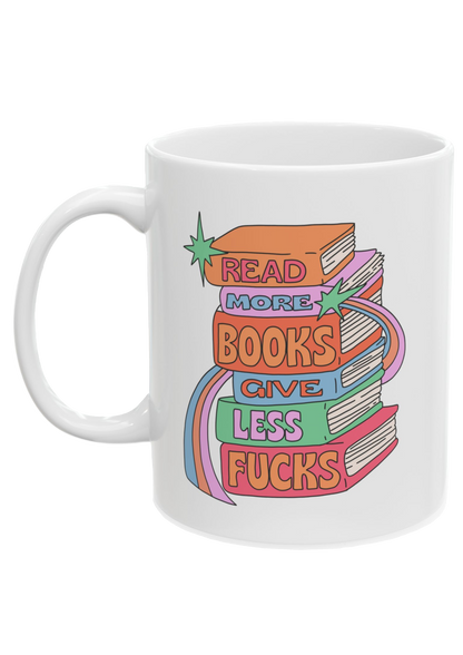 Read More Books White Mug - Puff Berry