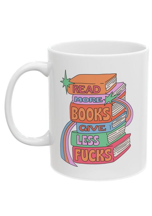 Read More Books White Mug - Puff Berry