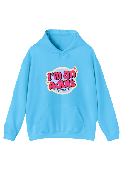 I'm An Adult Blue Hoodie