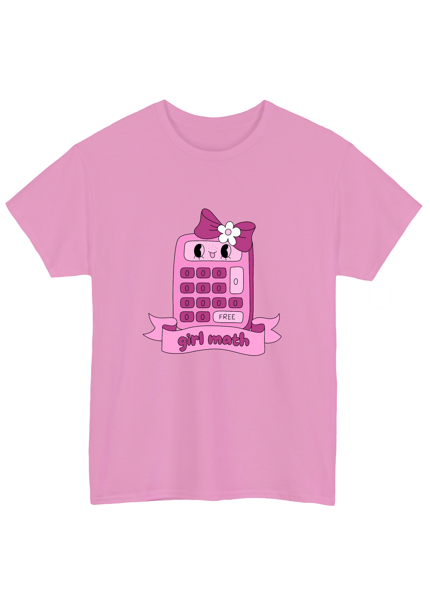 Girl Math Pink Tee - Puff Berry