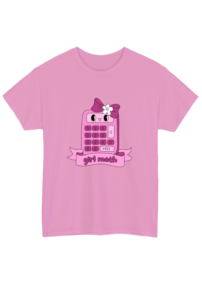 Girl Math Pink Tee - Puff Berry