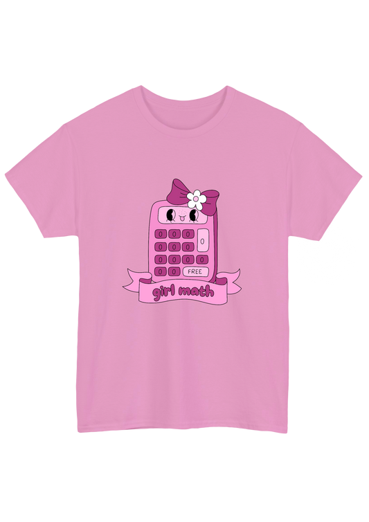 Girl Math Pink Tee - Puff Berry