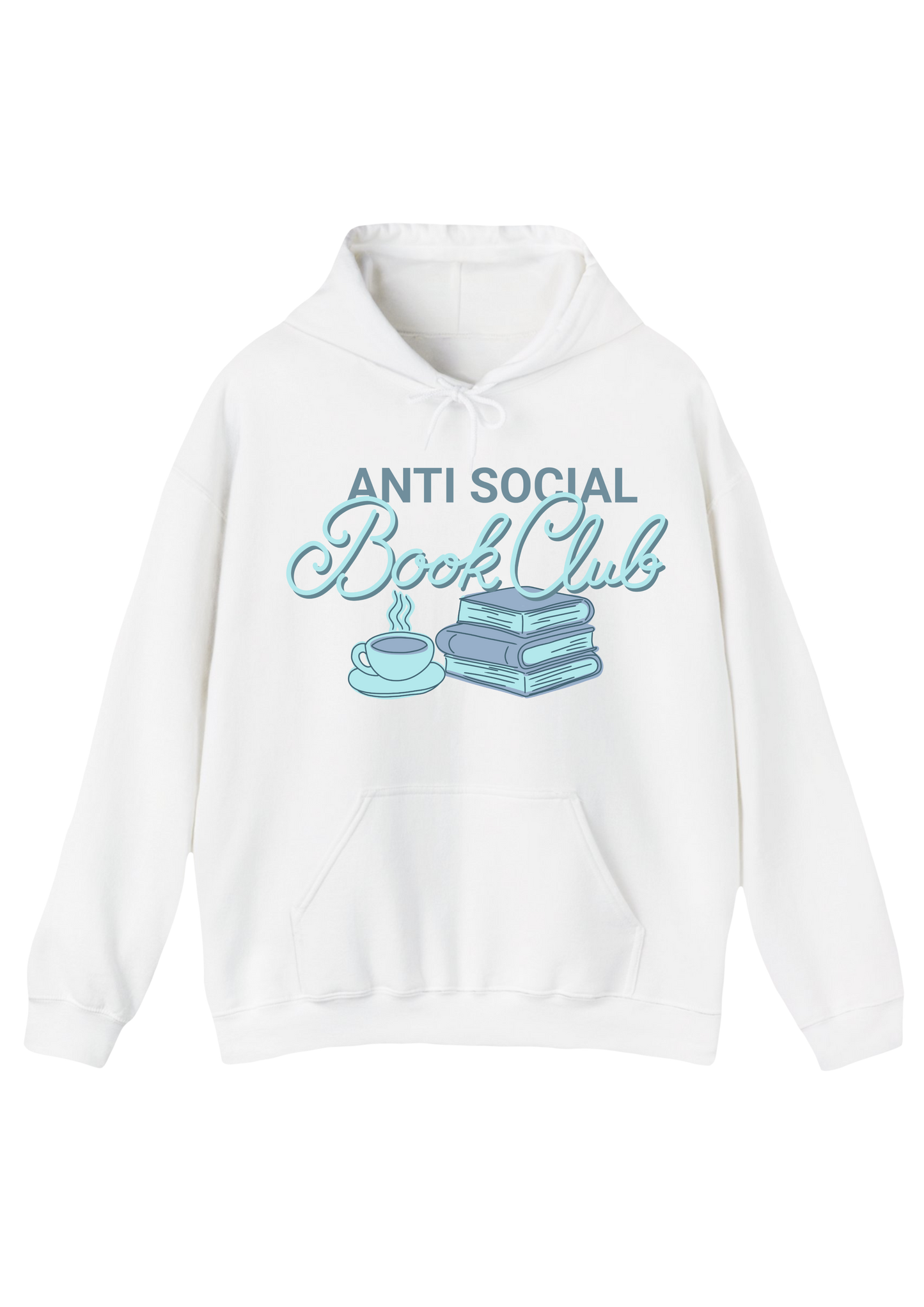 Book Club White Hoodie