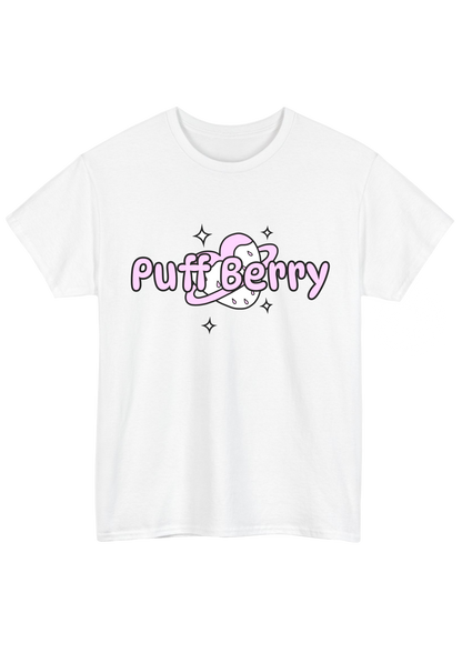 Puff Berry Pastel White Tee - Puff Berry