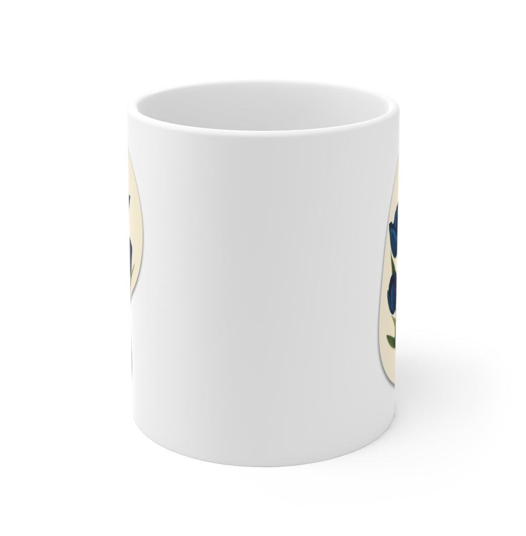 Flower Mug Blue Tulip