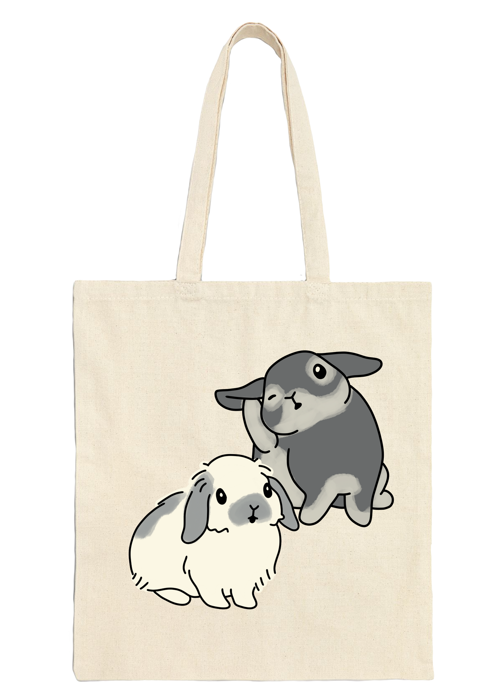Bunny Tote Bag - Puff Berry