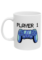Player 1 White Mug