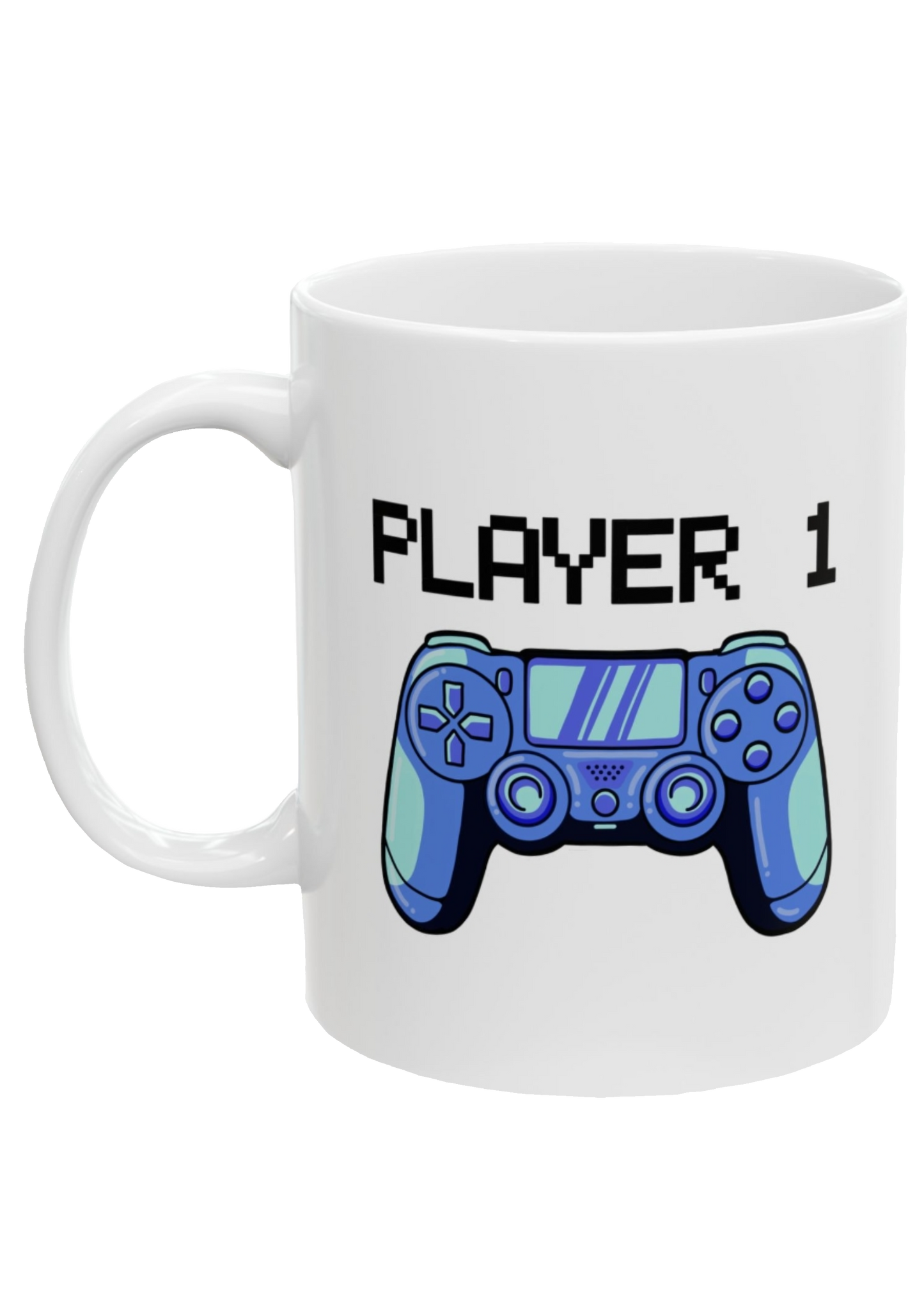 Player 1 White Mug