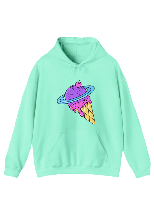 Cosmic Ice Cream Aqua Hoodie