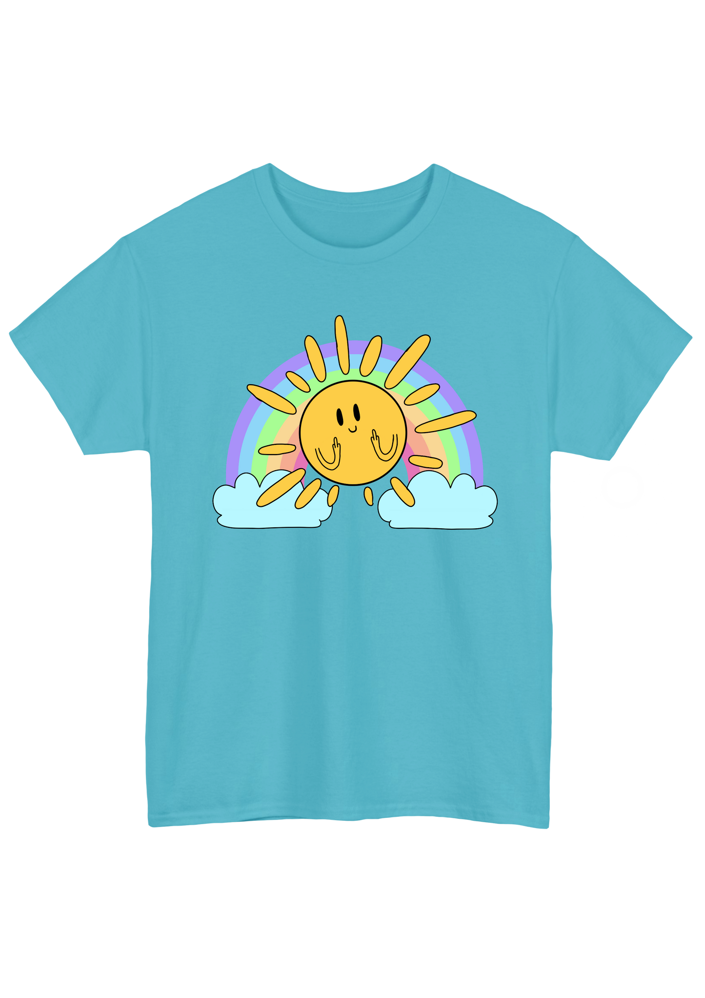 Sunshine Turquoise Tee - Puff Berry