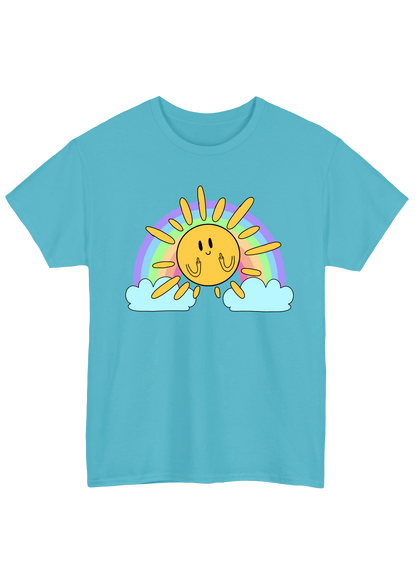 Sunshine Turquoise Tee - Puff Berry