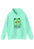 Caffeinated Frog Aqua Hoodie