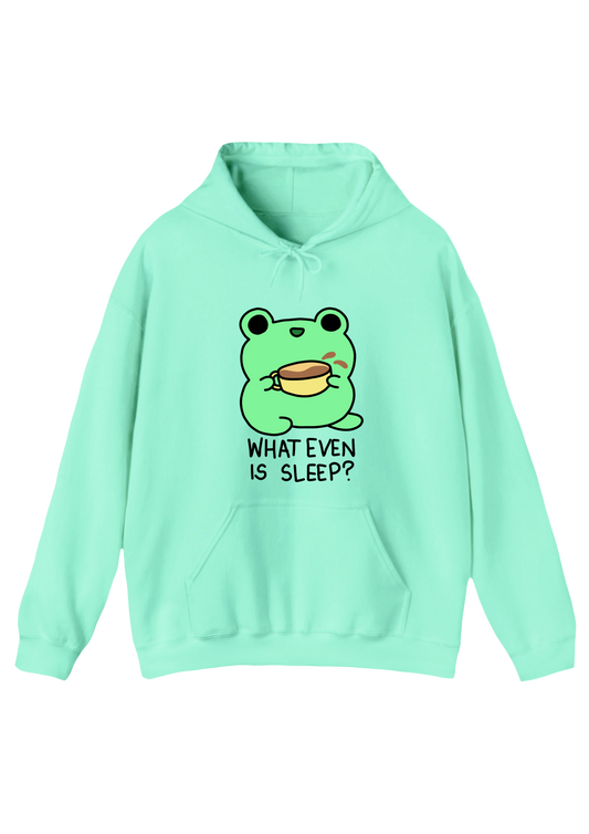 Caffeinated Frog Aqua Hoodie