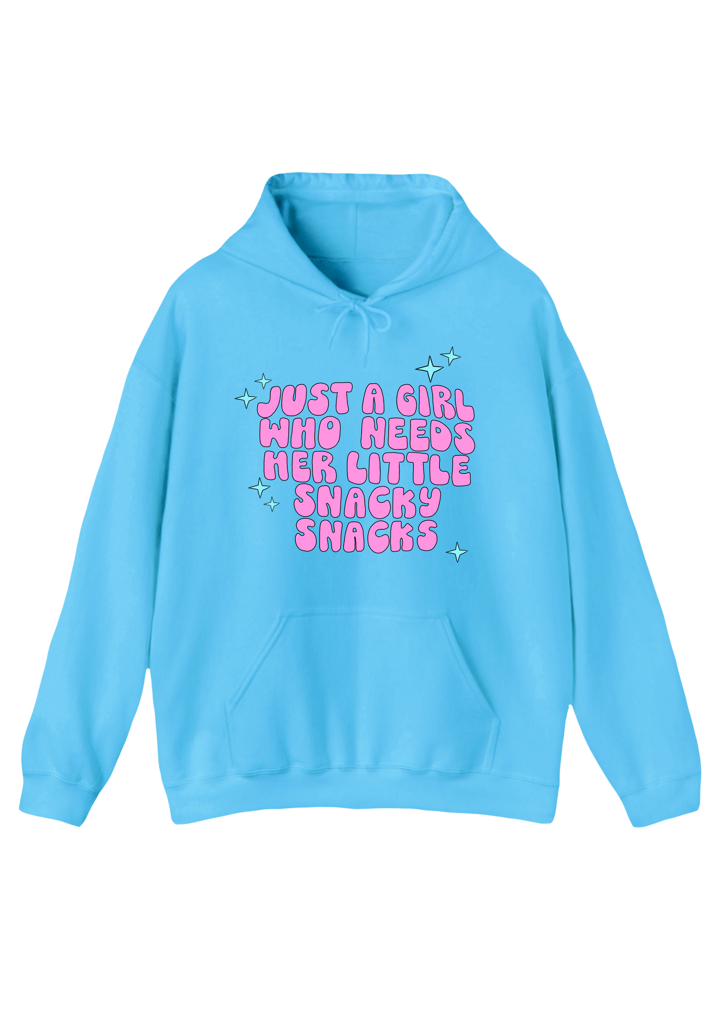 Snacky Snacks Blue Hoodie