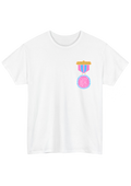 Got Out of Bed Award White Tee - Puff Berry
