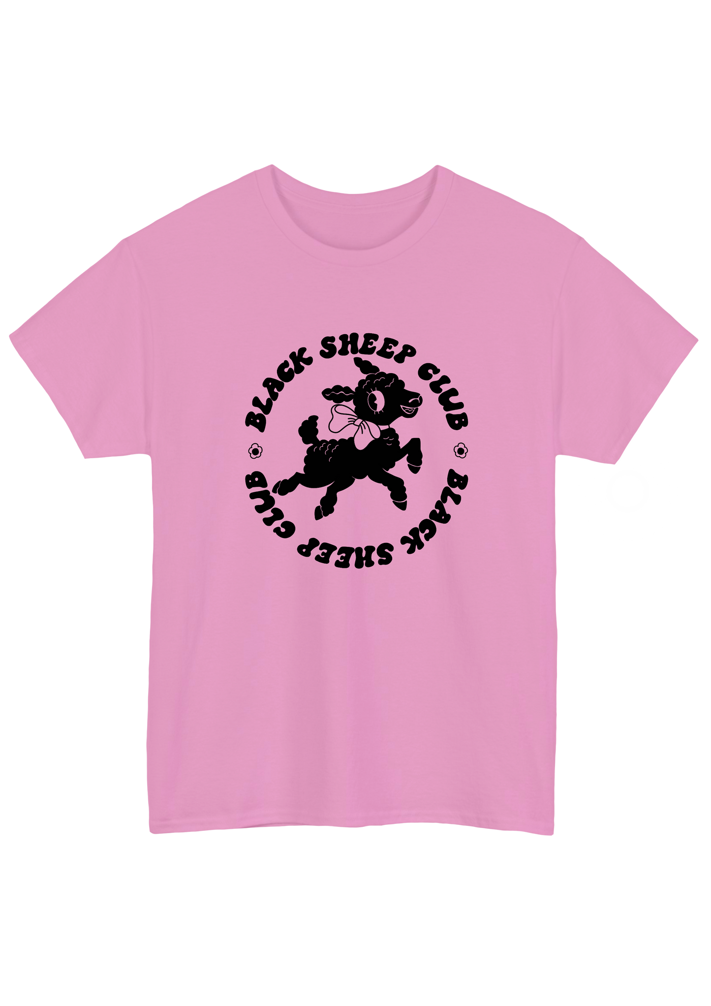 Black Sheep Pink Tee - Puff Berry