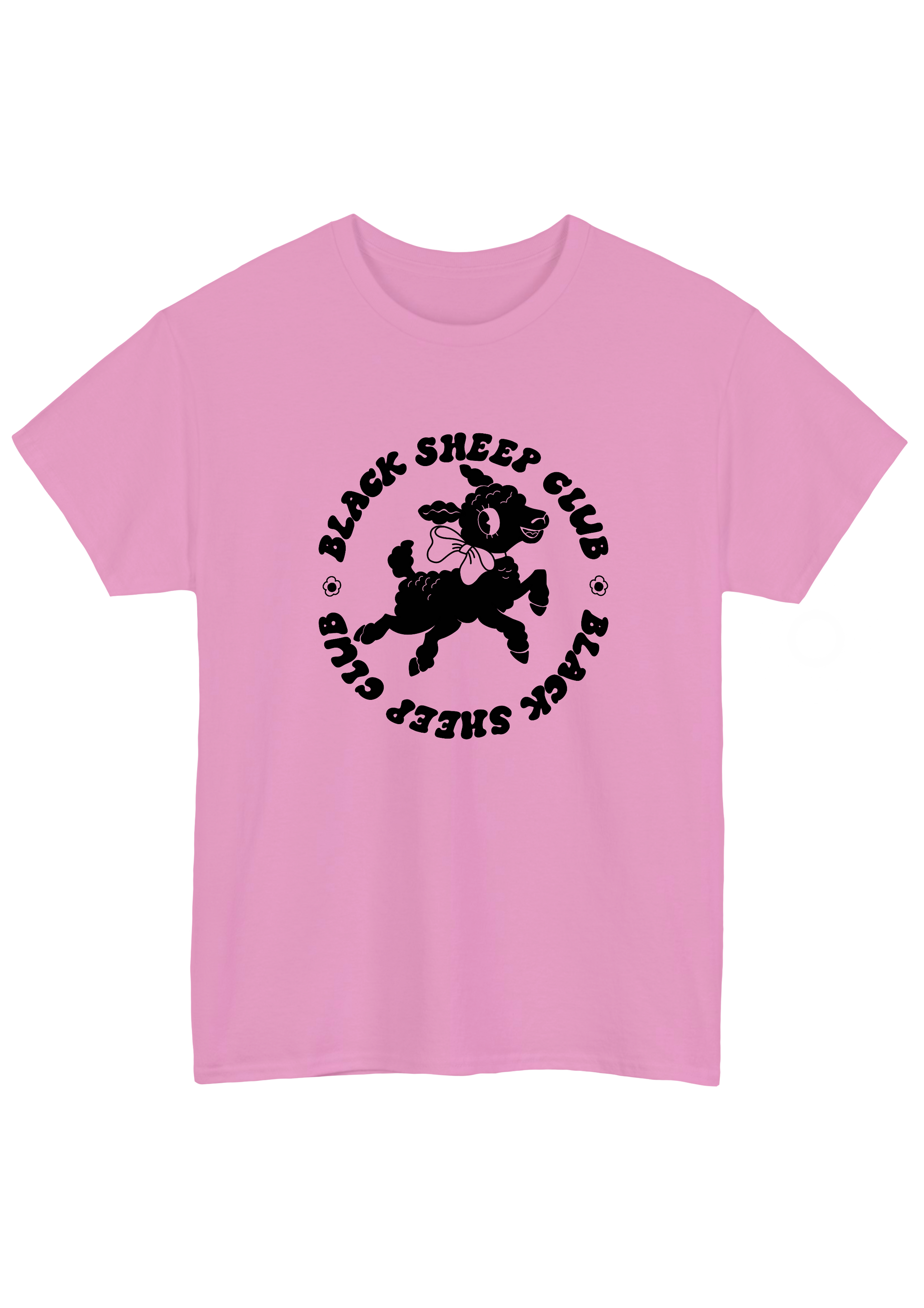 Black Sheep Pink Tee - Puff Berry