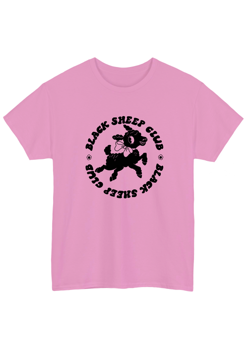 Black Sheep Pink Tee - Puff Berry
