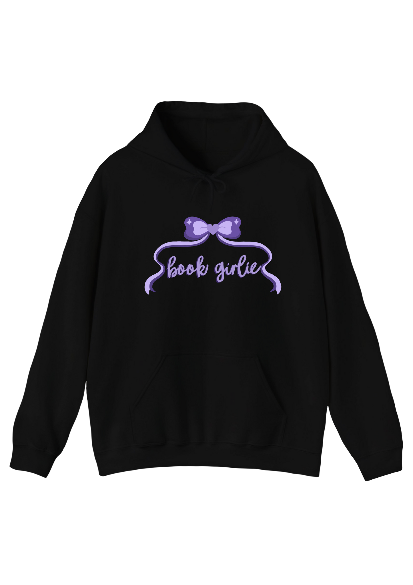 Book Girlie Black Hoodie