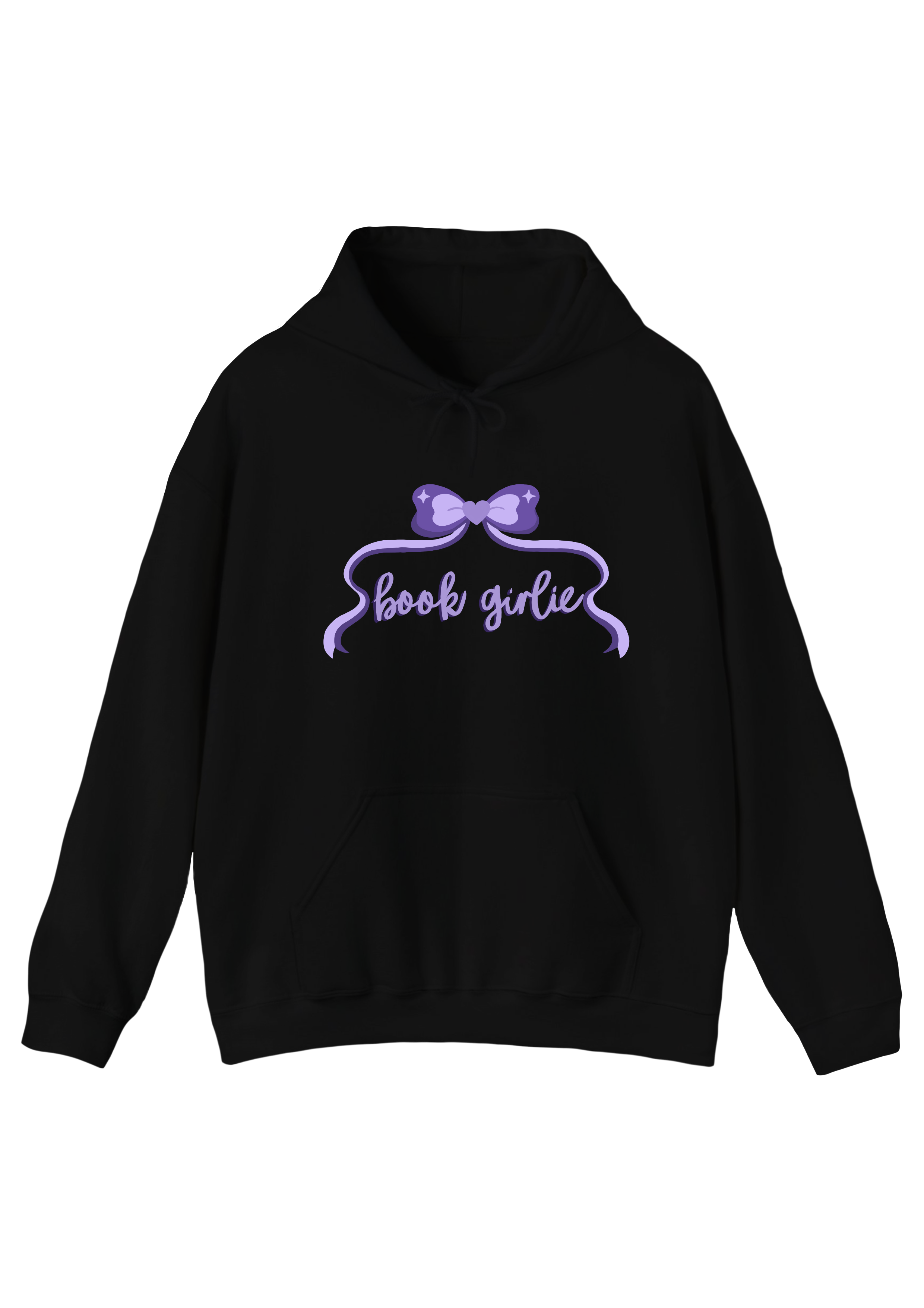 Book Girlie Black Hoodie