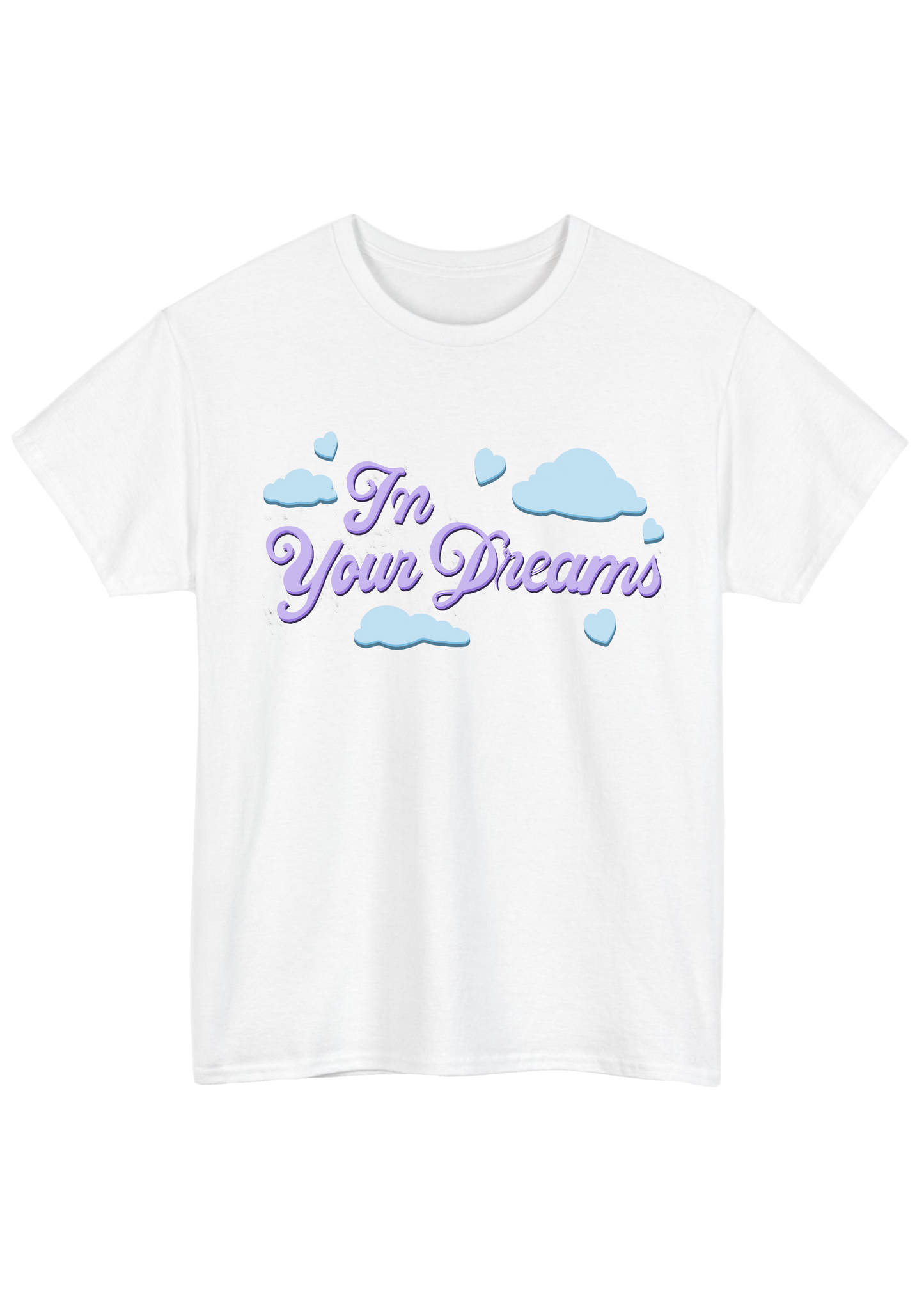 In Your Dreams White Tee - Puff Berry