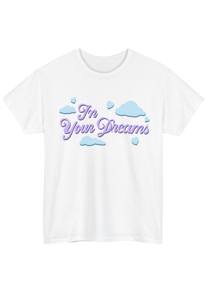 In Your Dreams White Tee - Puff Berry
