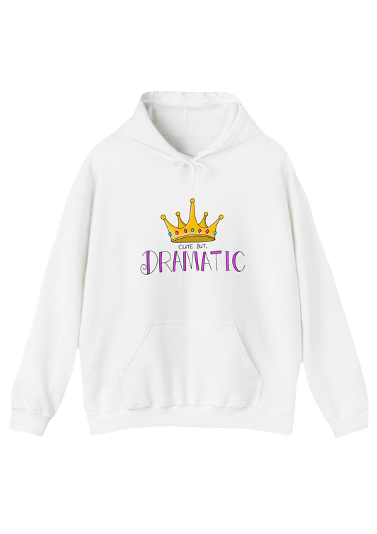 Cute but Dramatic White Hoodie