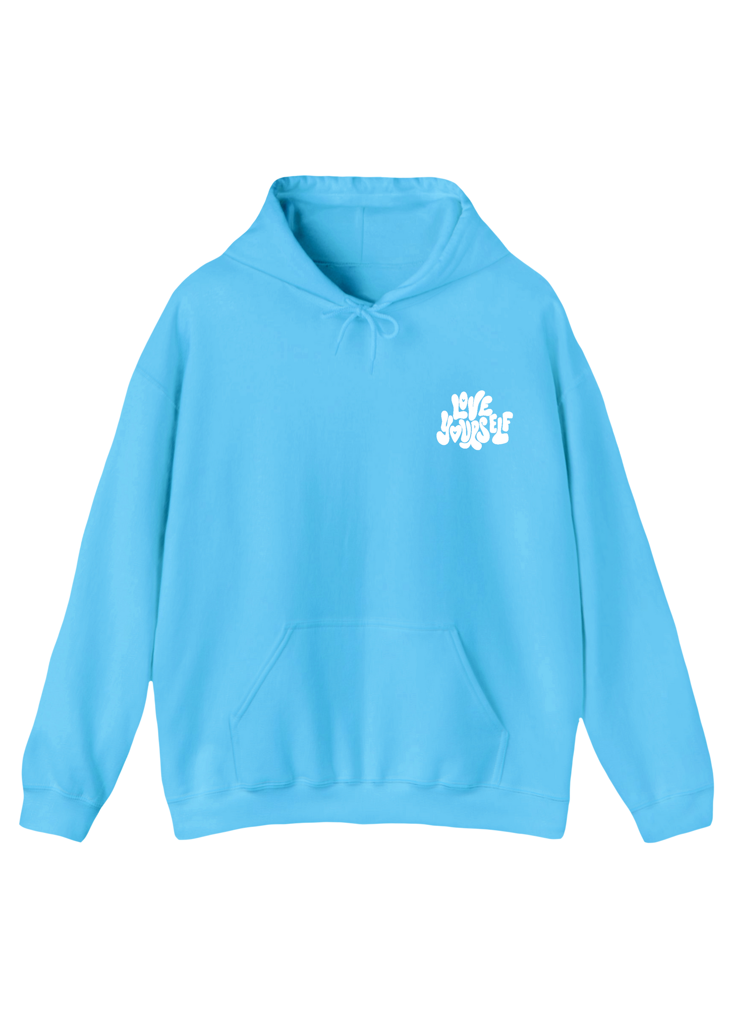 Love Yourself Blue Hoodie