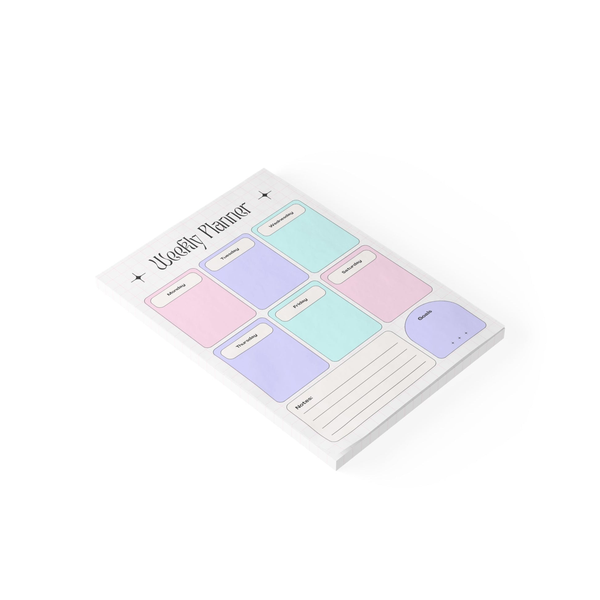Pastel Weekly Planner A4 - Puff Berry
