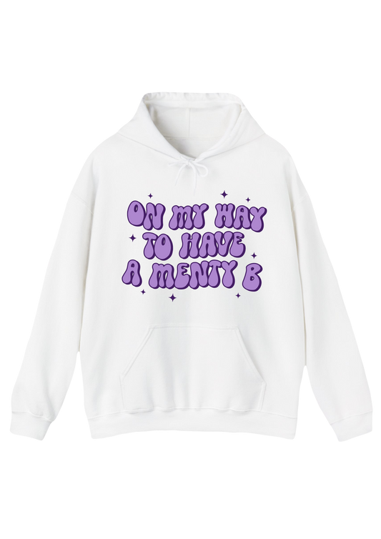 Menty B White Hoodie
