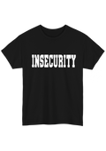 Insecurity Black Tee - Puff Berry
