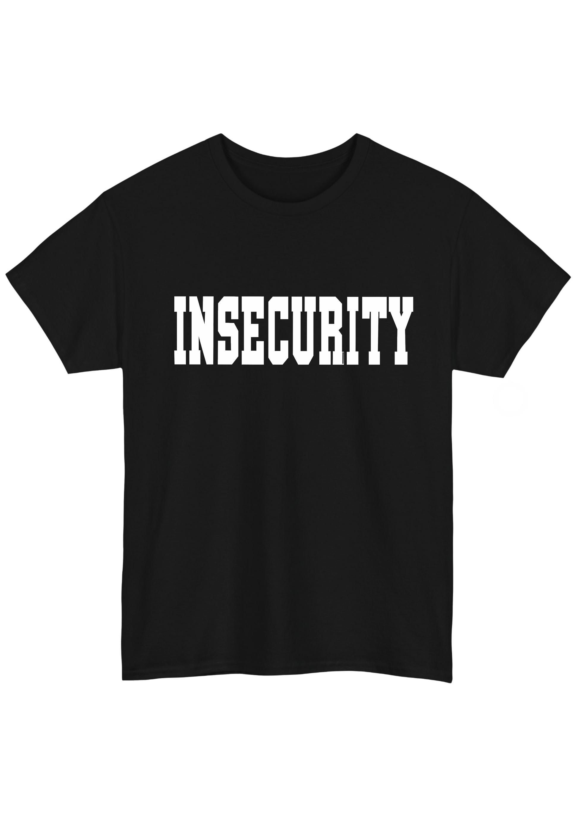 Insecurity Black Tee - Puff Berry