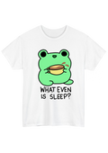 Caffeinated Frog White Tee - Puff Berry