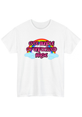 Unfocused Rage White Tee - Puff Berry