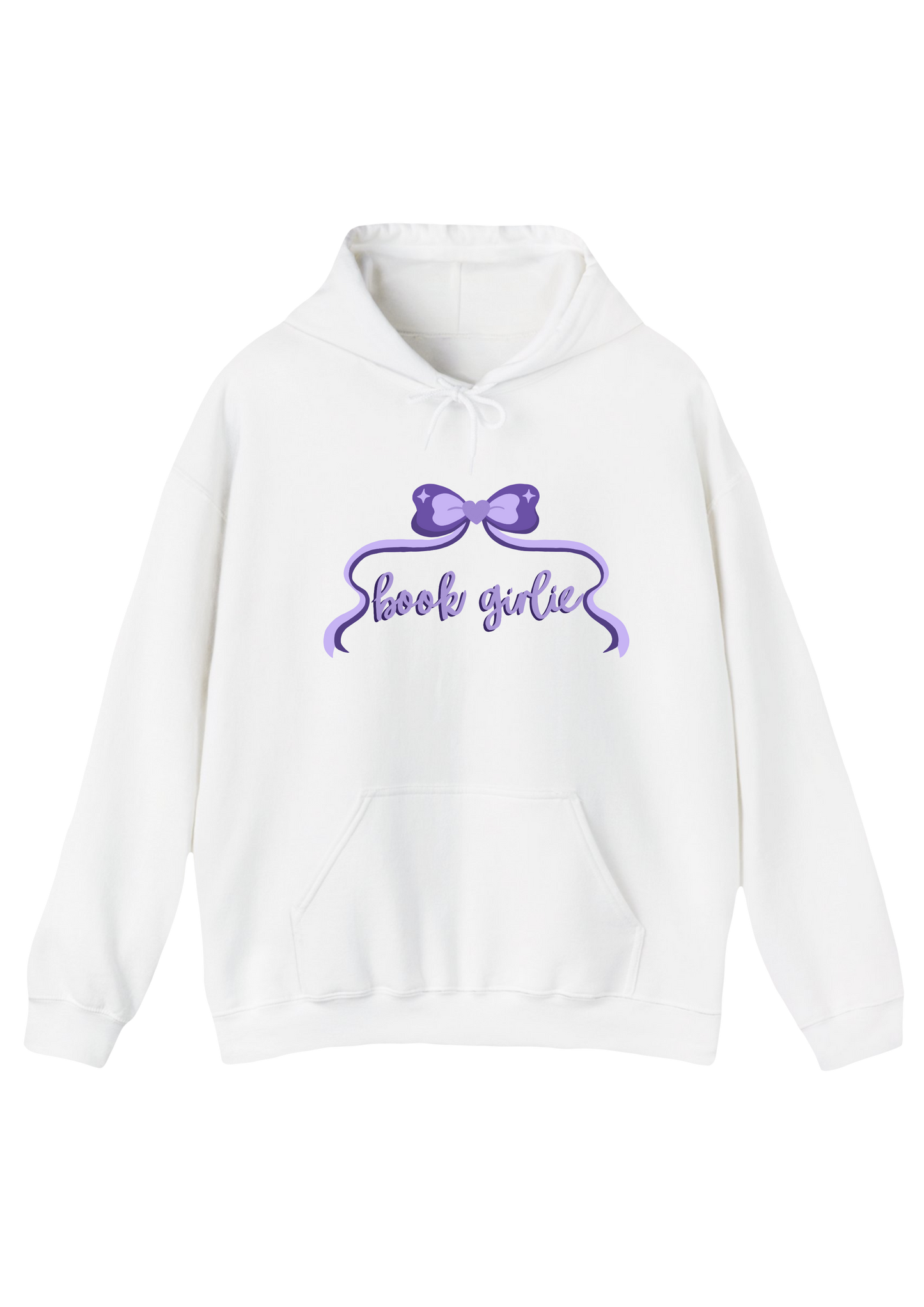 Book Girlie White Hoodie