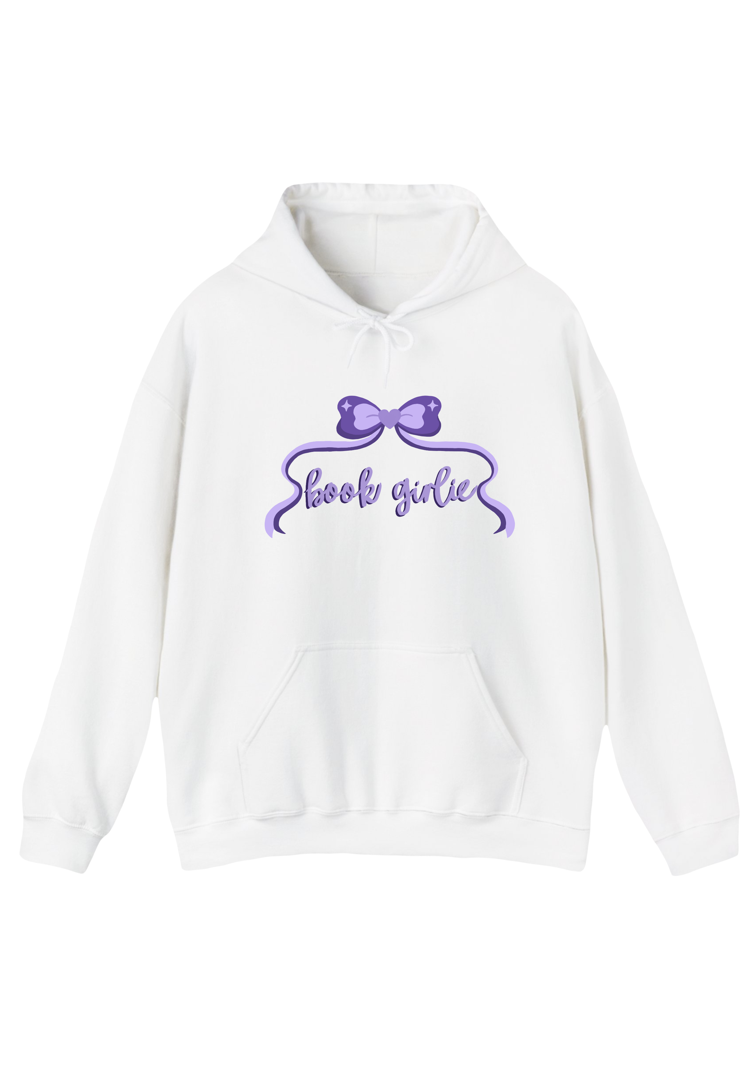 Book Girlie White Hoodie