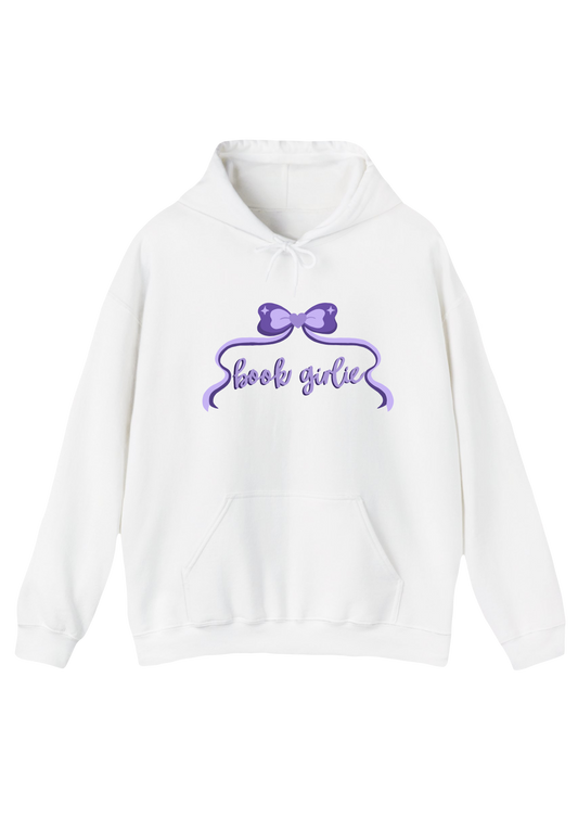 Book Girlie White Hoodie